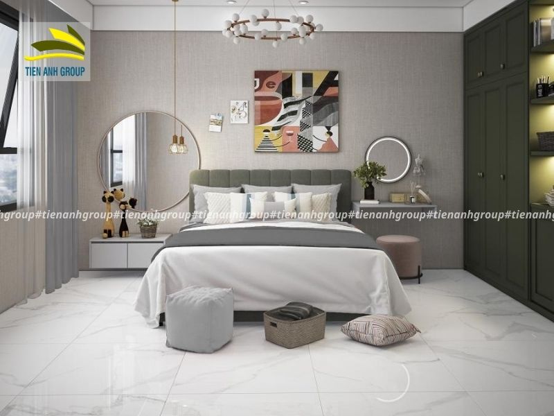 Gạch lát phòng ngủ mẫu