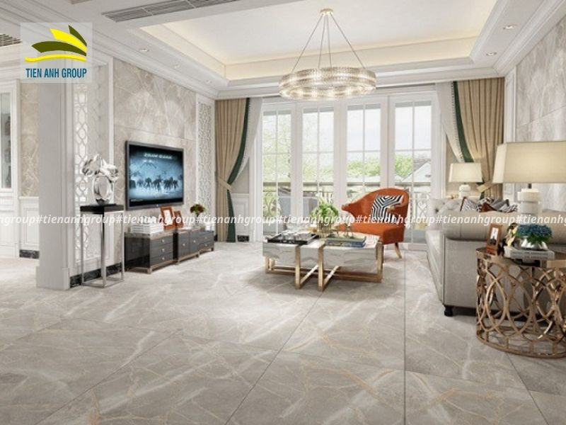 Chọn gạch lát nền cùng tông với gạch tường