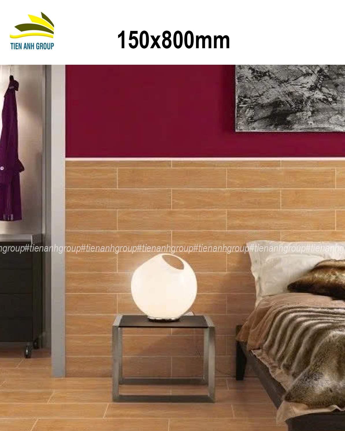 Gạch Thẻ Vân Gỗ 15x80