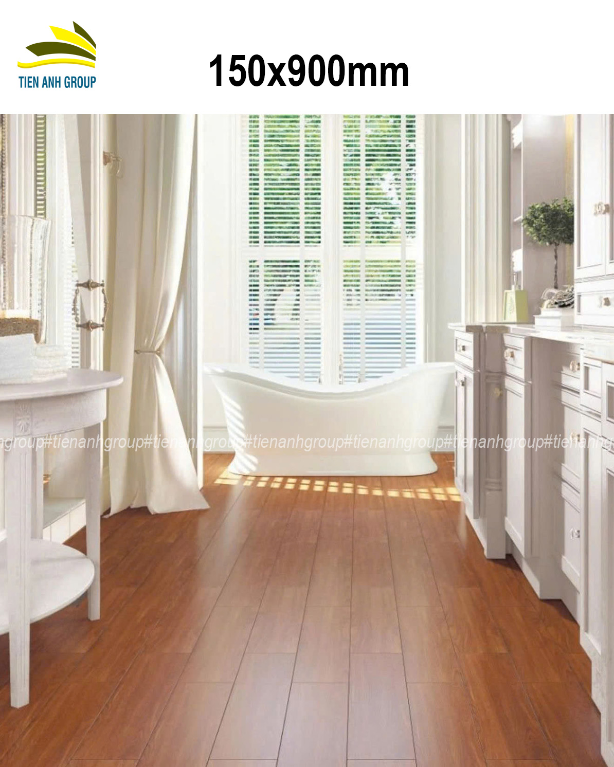 Gạch Thẻ Vân Gỗ 15x90