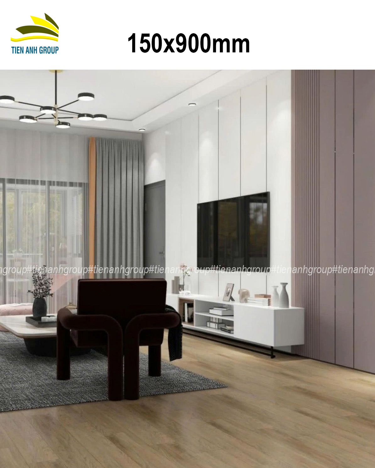 Gạch Thẻ Vân Gỗ 15x90