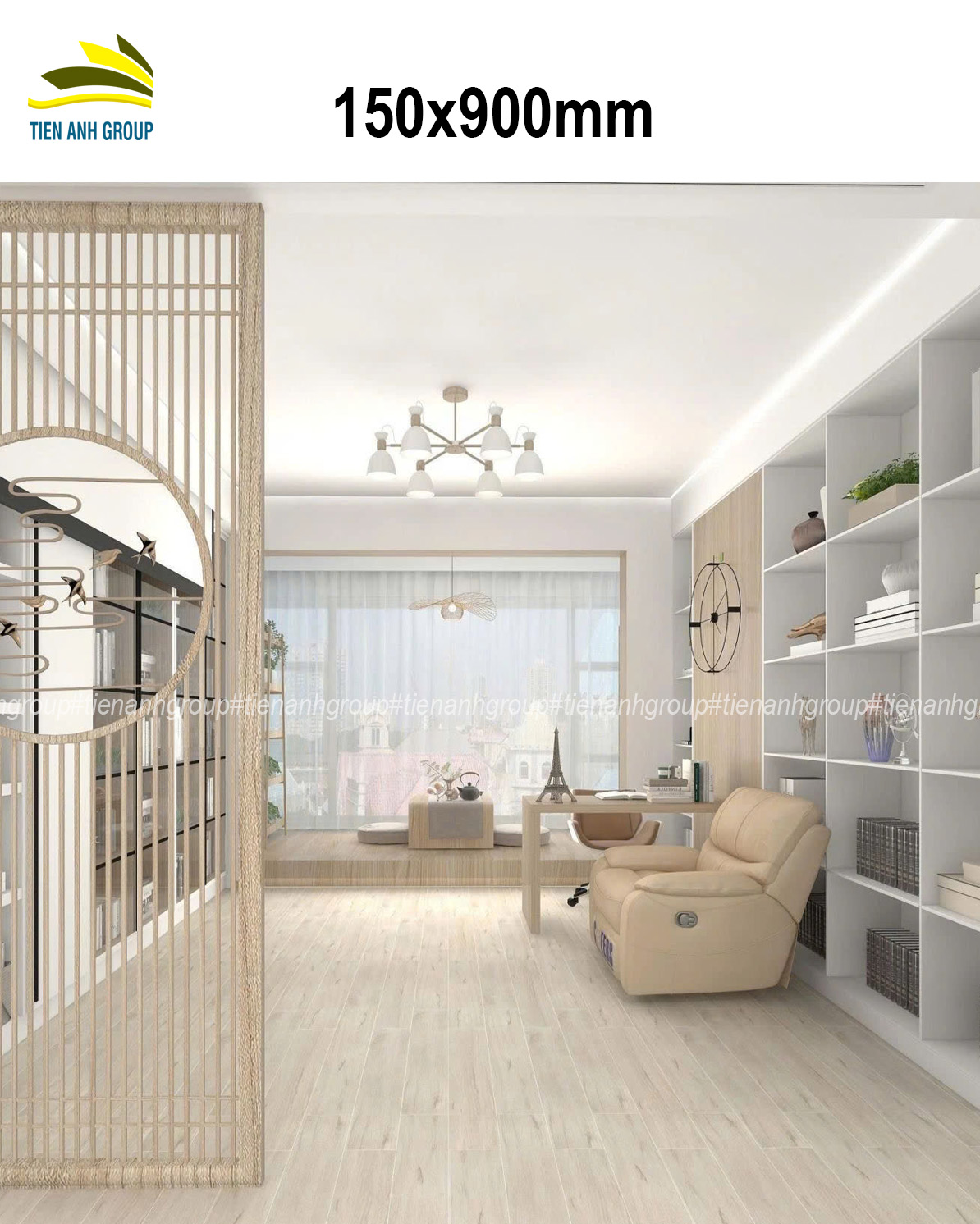 Gạch Thẻ Vân Gỗ 15x90