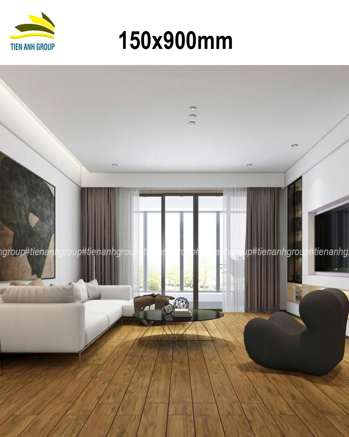 Gạch Thẻ Vân Gỗ 15x90