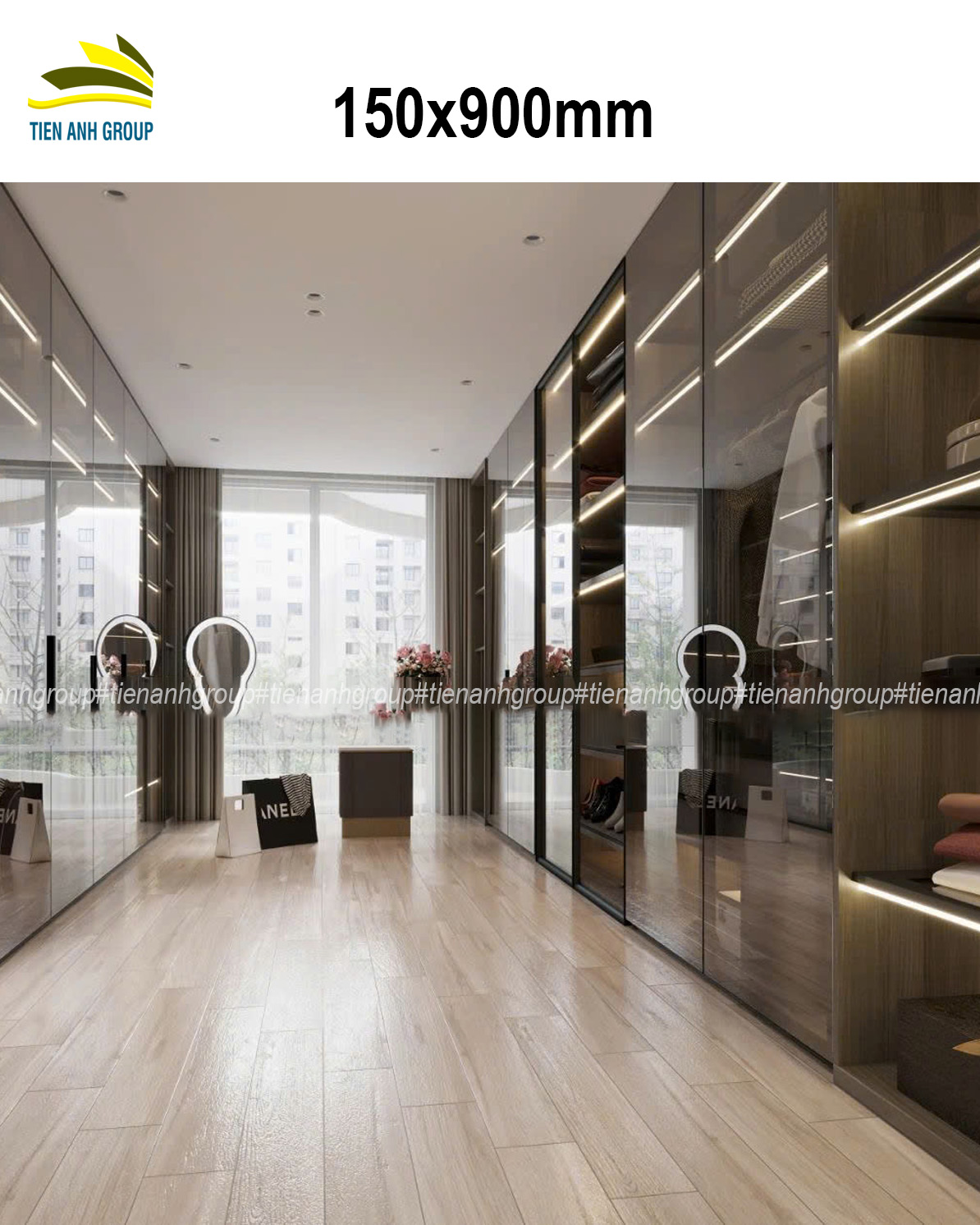 Gạch Thẻ Vân Gỗ 15x90