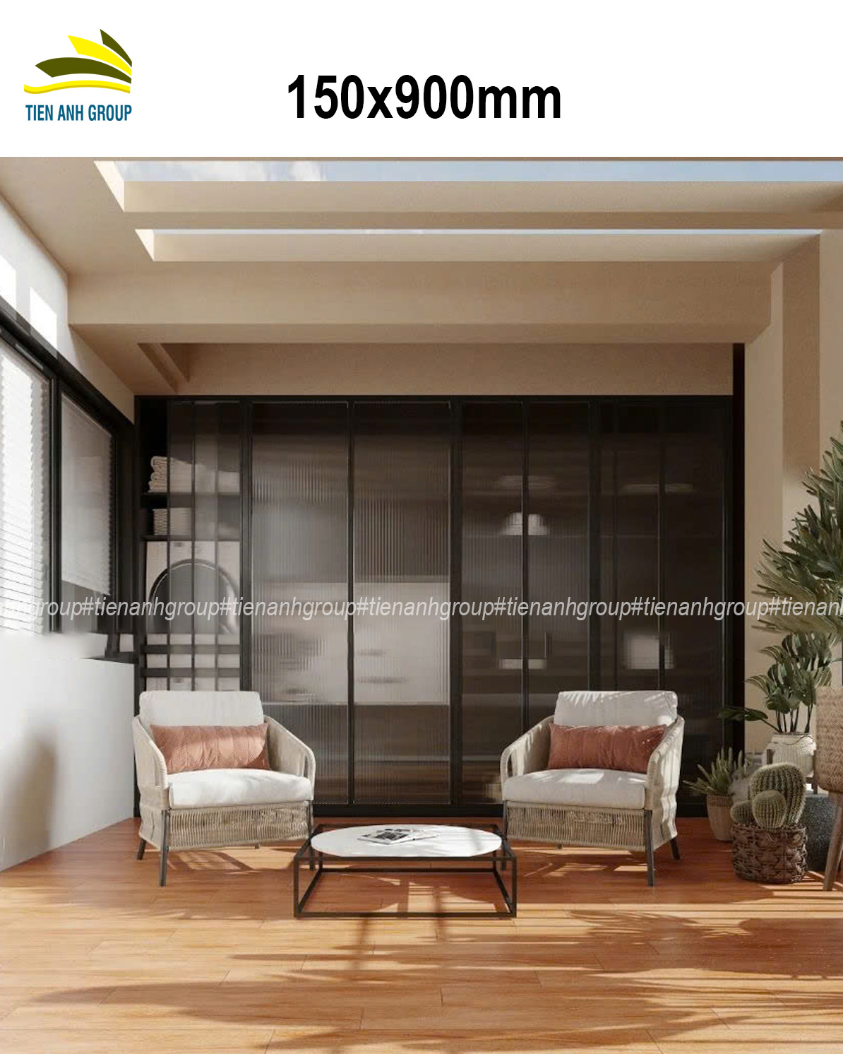 Gạch Thẻ Vân Gỗ 15x90