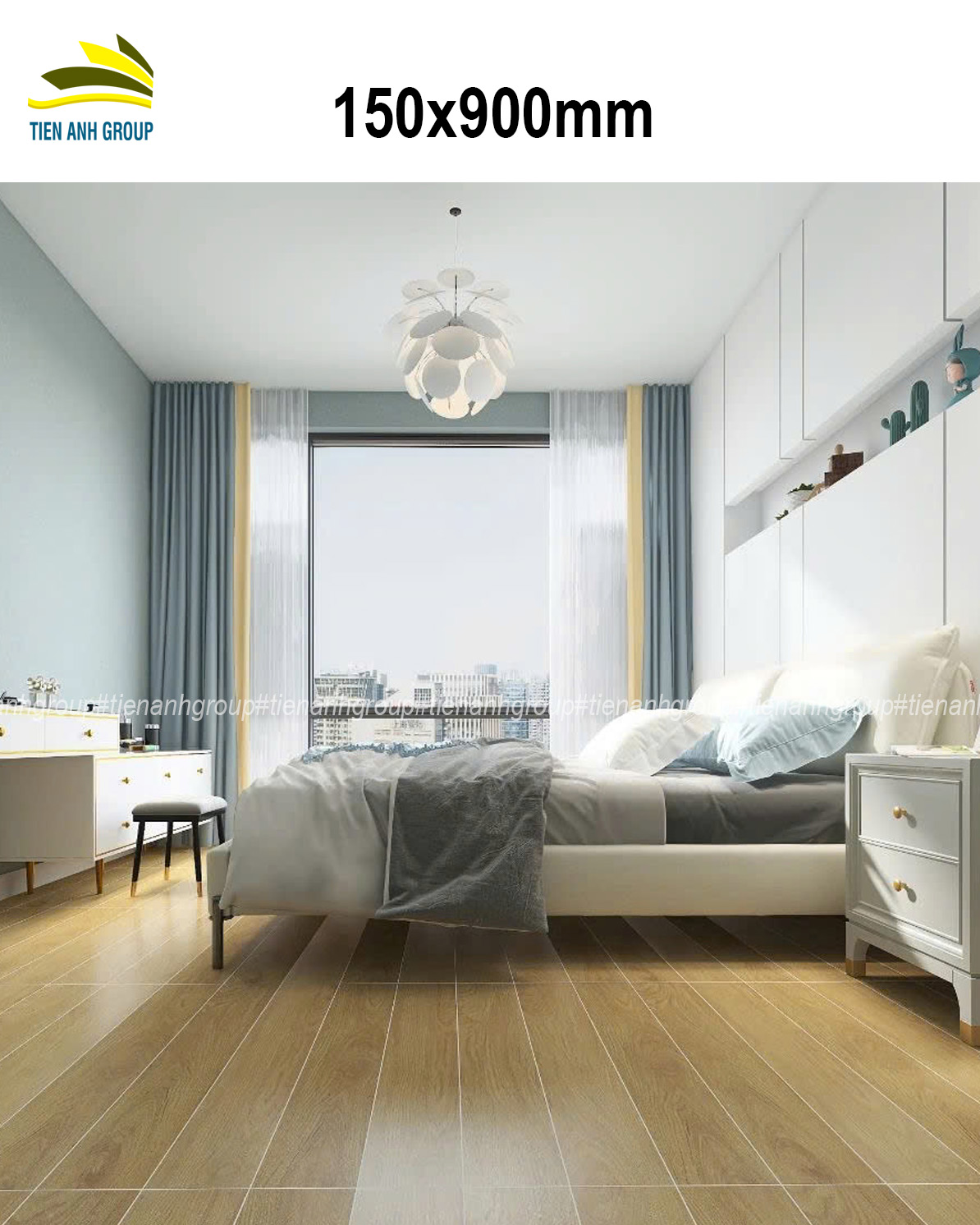 Gạch Thẻ Vân Gỗ 15x90