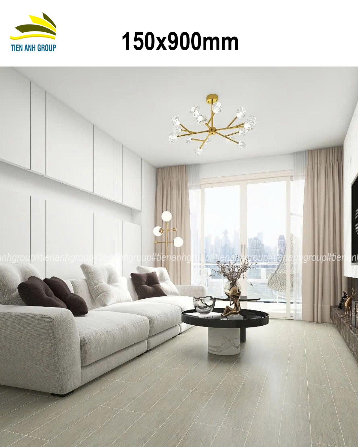 Gạch Thẻ Vân Gỗ 15x90