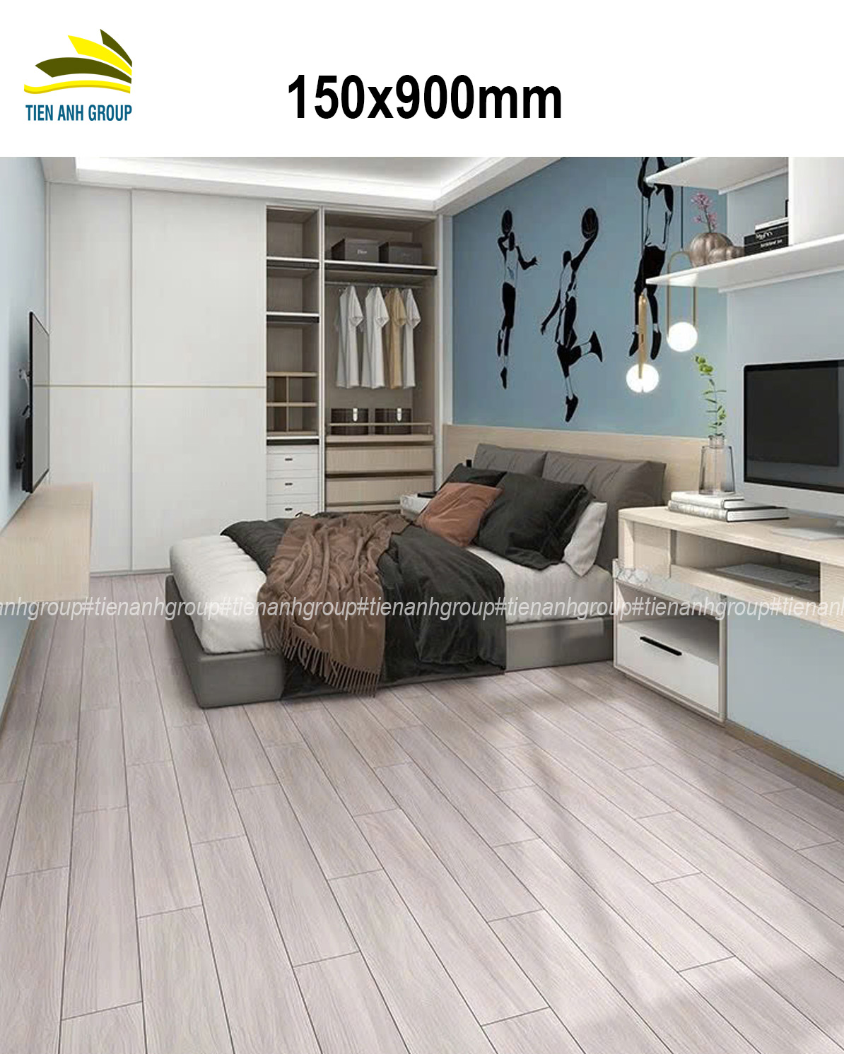 Gạch Thẻ Vân Gỗ 15x90