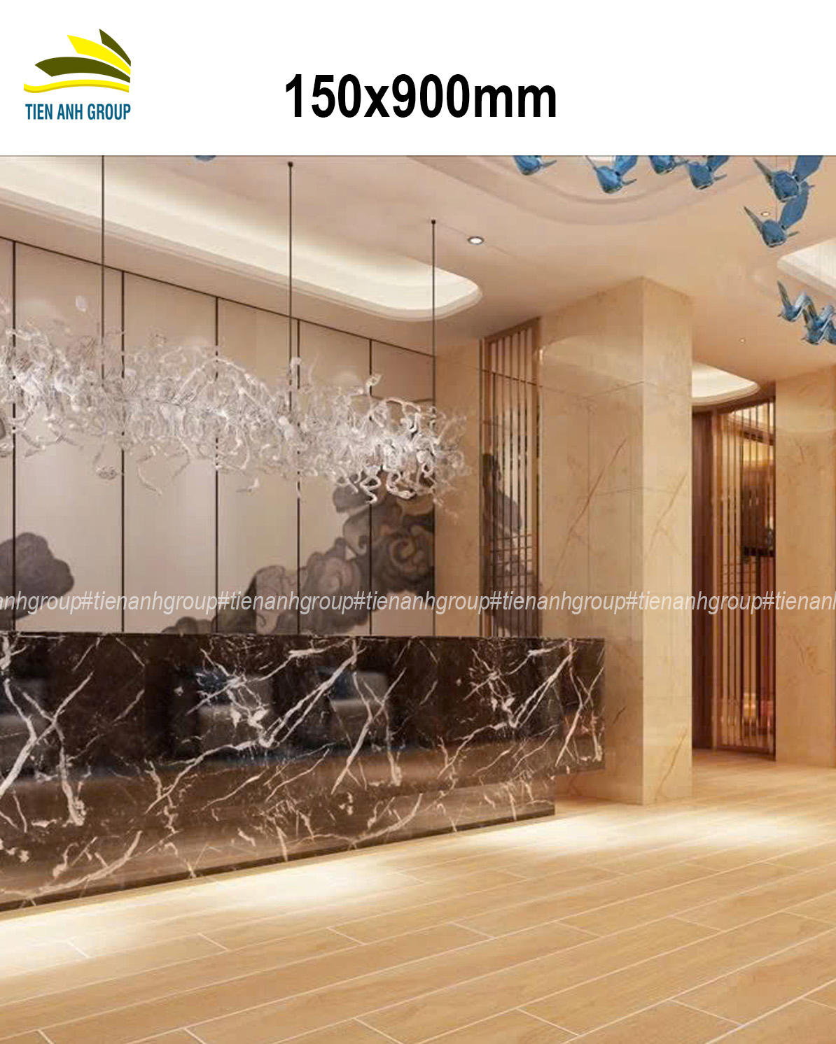 Gạch Thẻ Vân Gỗ 15x90