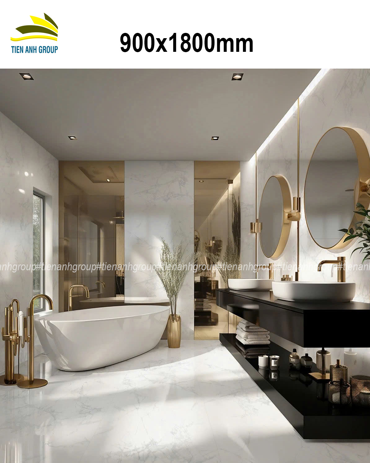 Gạch Vân Đá Marble 900x1800 76