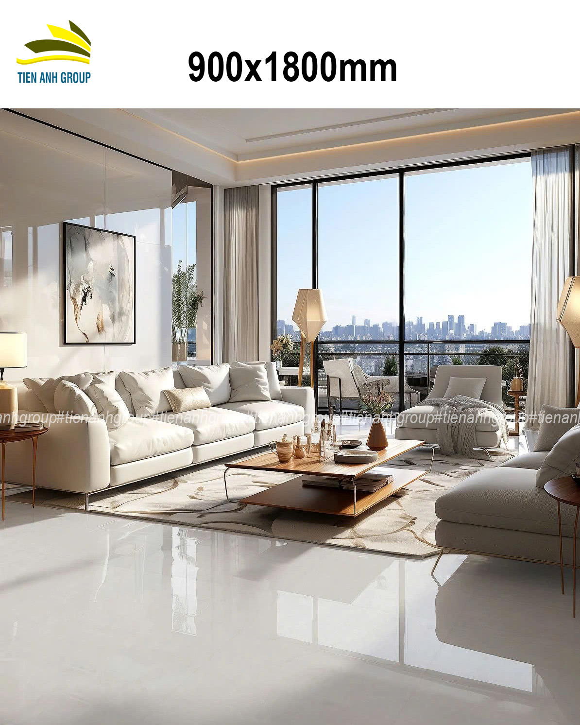 Gạch Vân Đá Marble 900x1800 85