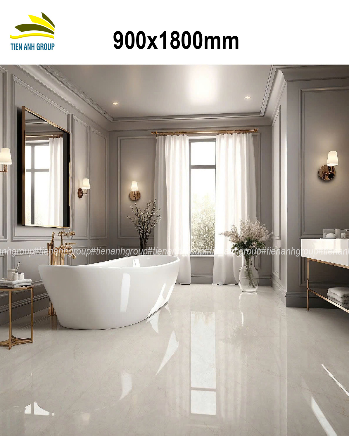 Gạch Vân Đá Marble 900x1800 92