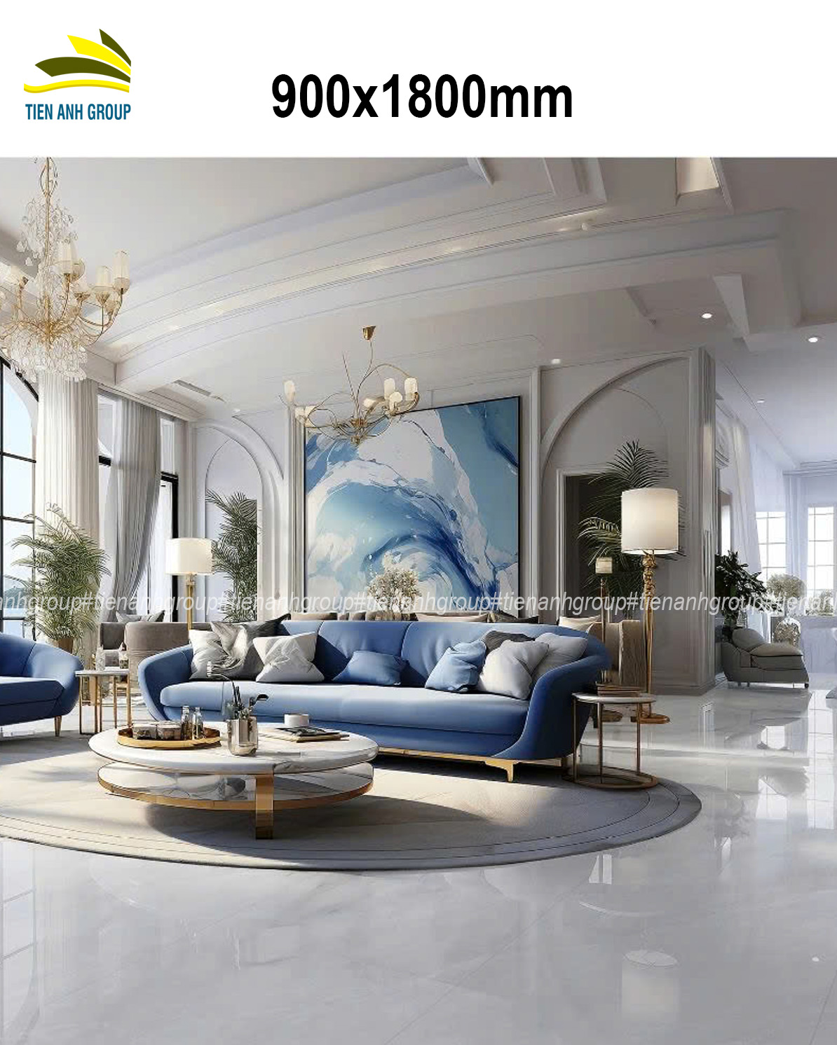 Gạch Vân Đá Marble 900x1800 97