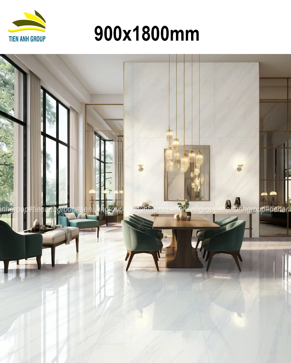 Gạch Vân Đá Marble 900x1800 98