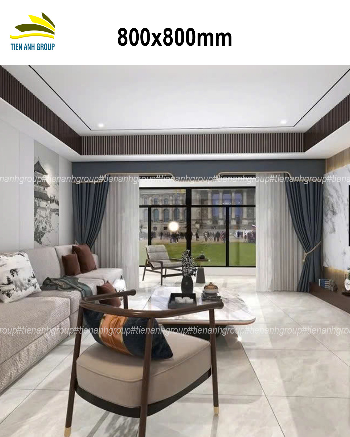 Gạch Vân Đá Marble 80x80 0131
