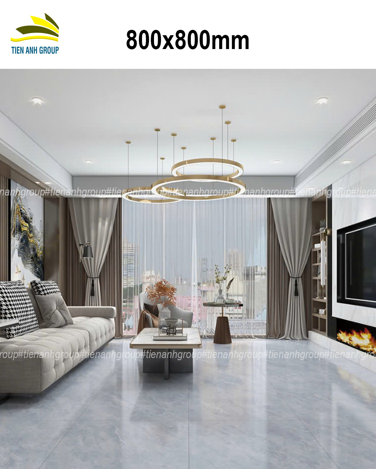 Gạch Vân Đá Marble 80x80 0133