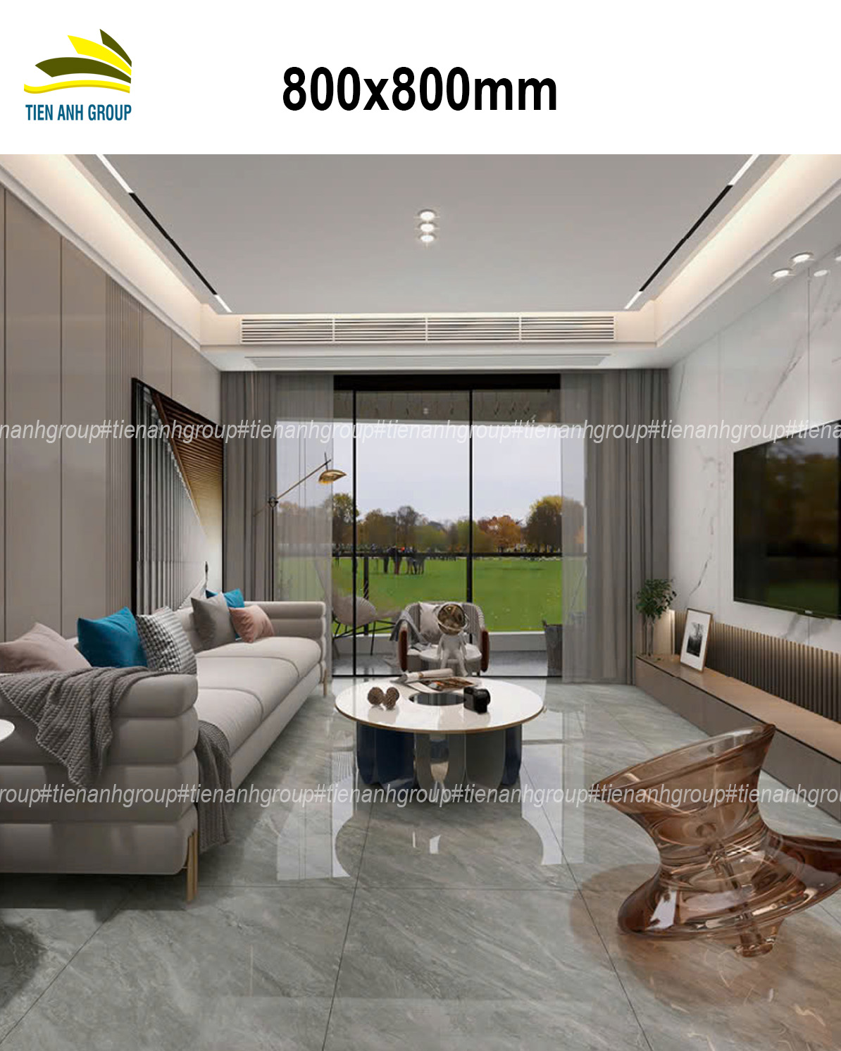 Gạch Vân Đá Marble 80x80 0136