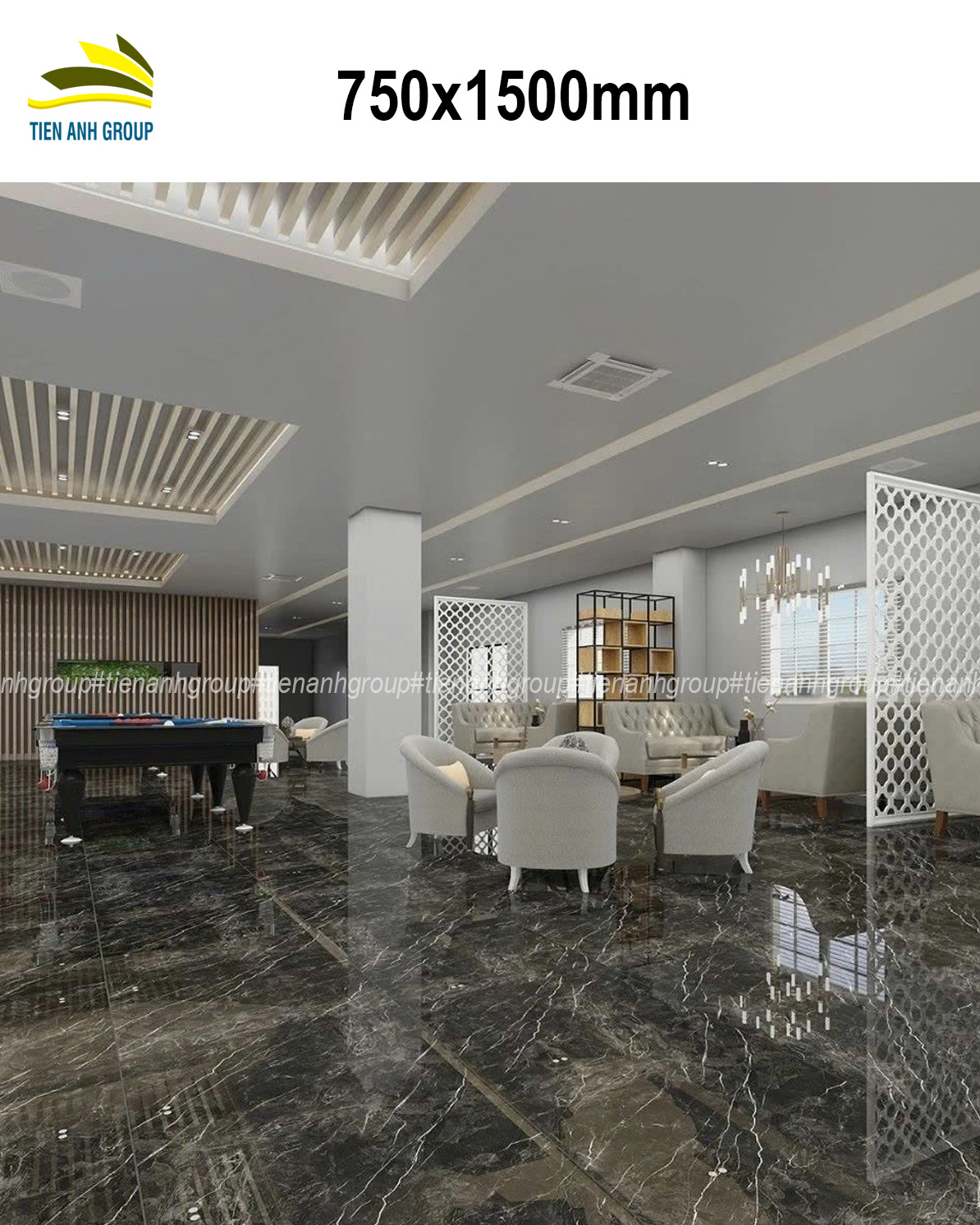 Gạch Vân Đá Marble 750×1500 098