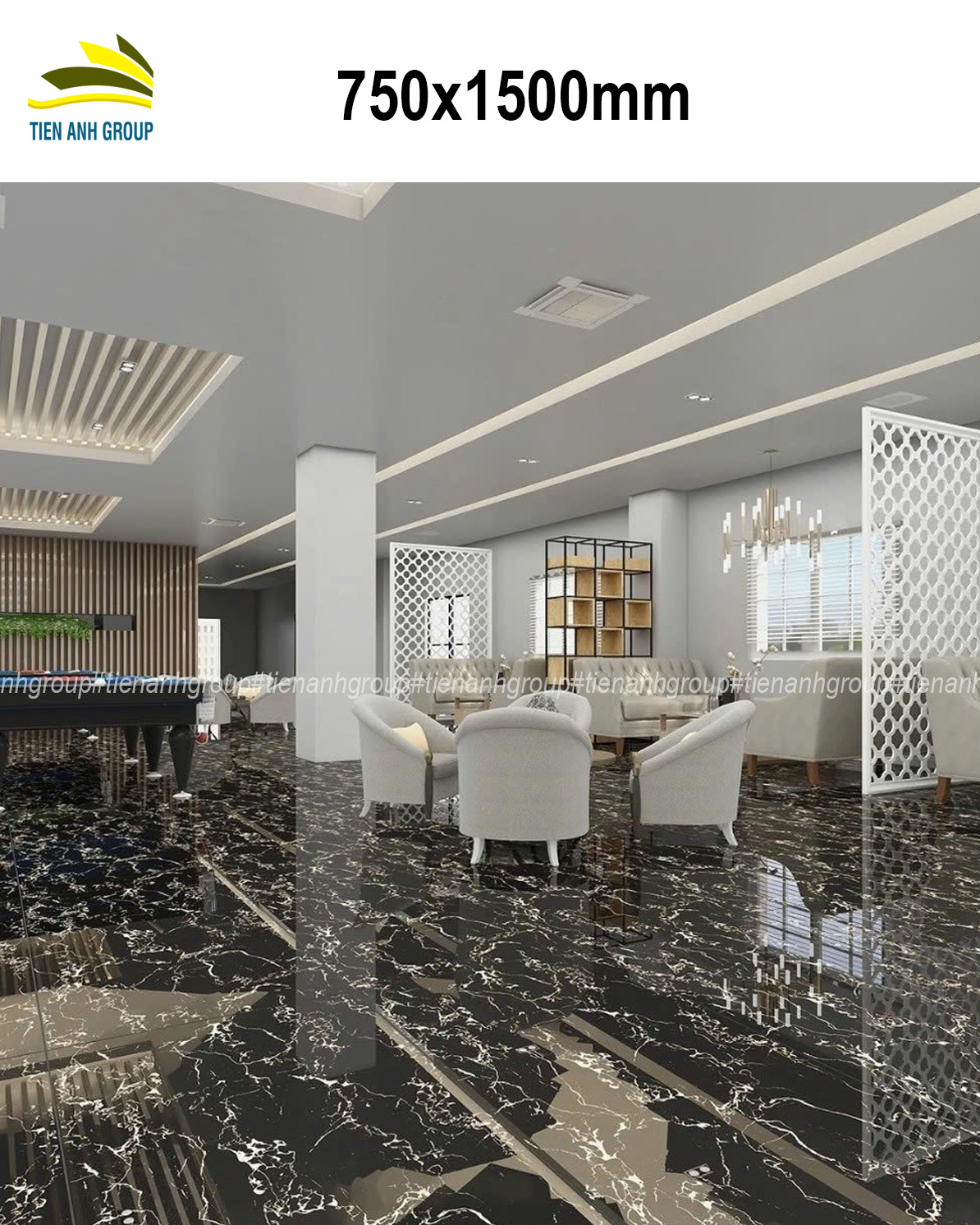 Gạch Vân Đá Marble 750×1500 0105