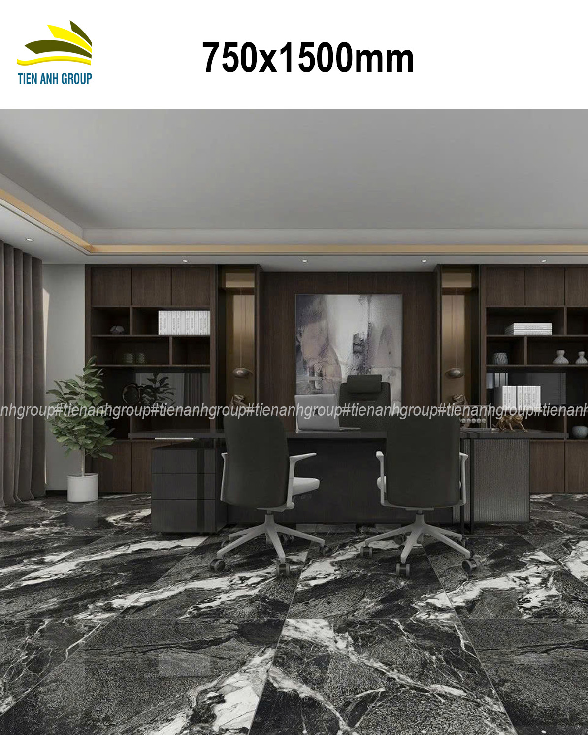 Gạch Vân Đá Marble 750×1500 0108