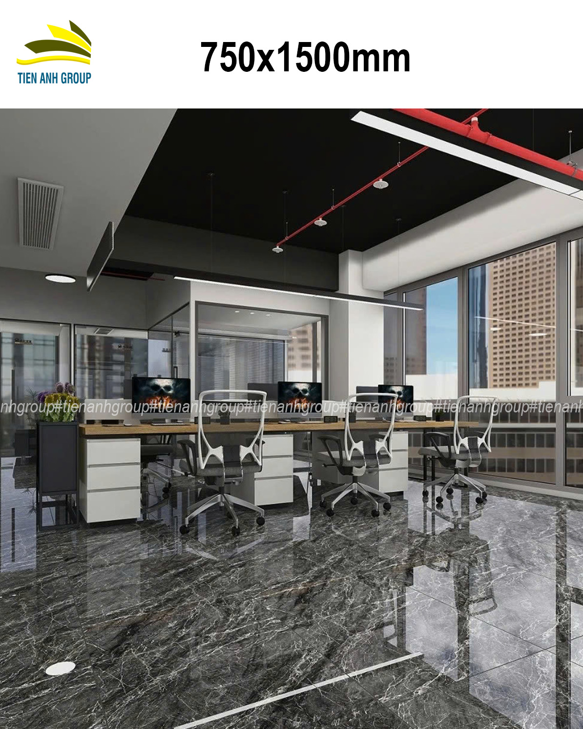 Gạch Vân Đá Marble 750×1500 123