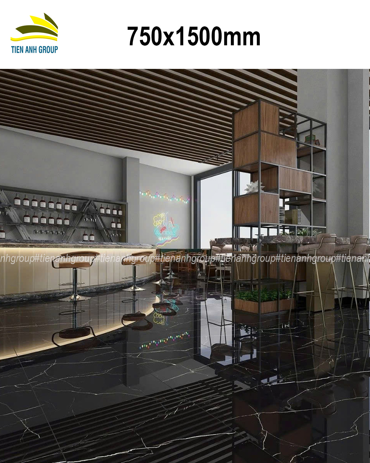 Gạch Vân Đá Marble 750×1500 136