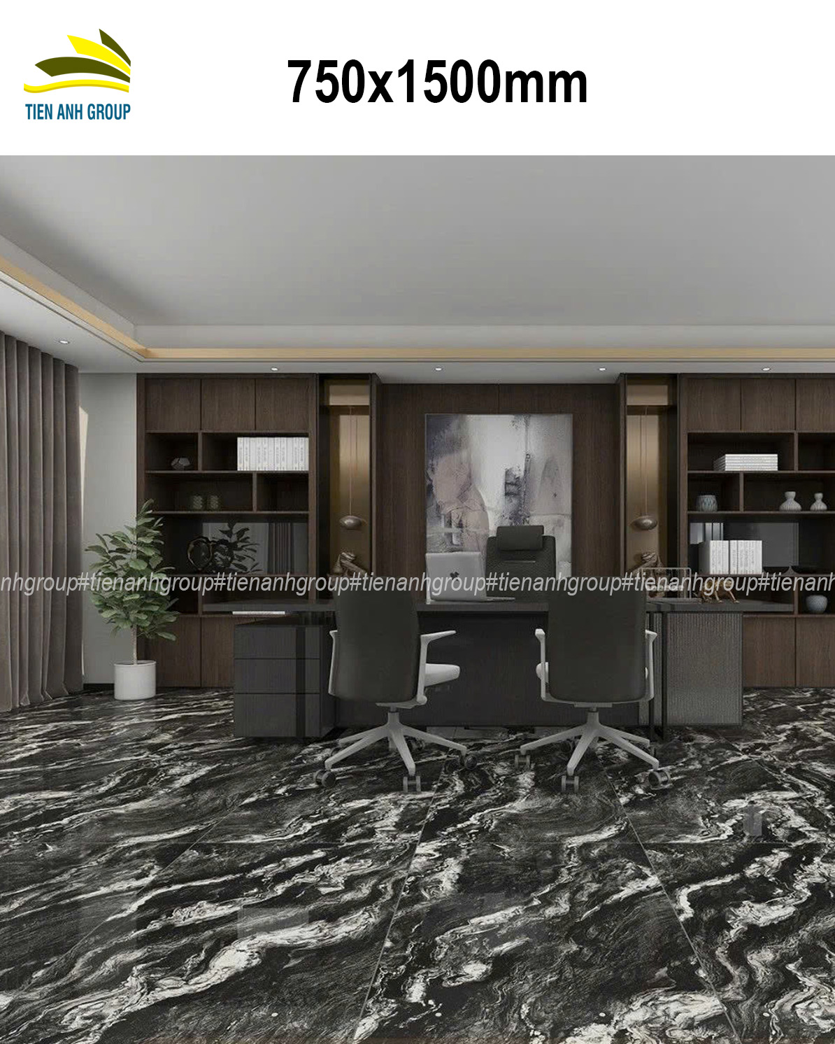 Gạch Vân Đá Marble 750×1500 150