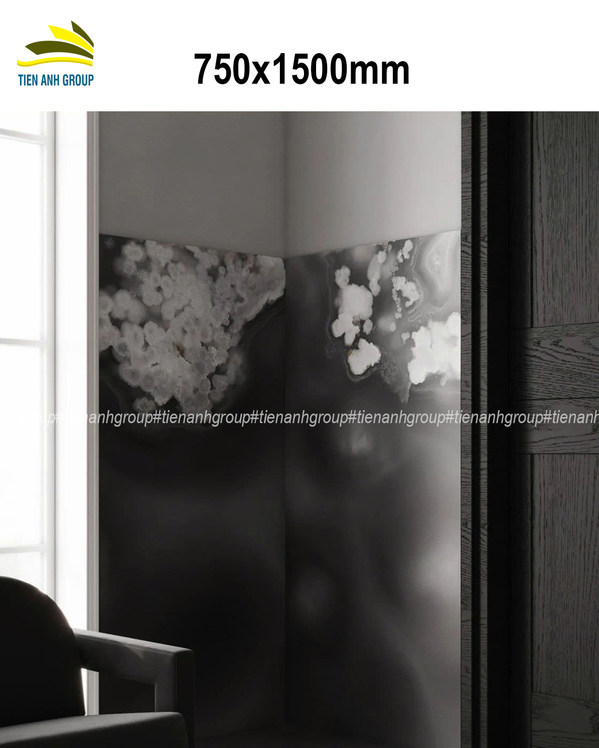 Gạch Vân Đá Marble 750×1500 075