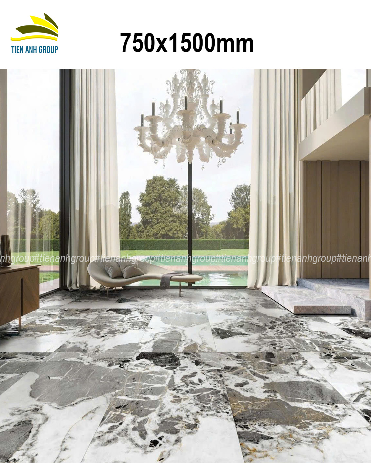Gạch Vân Đá Marble 750×1500 071