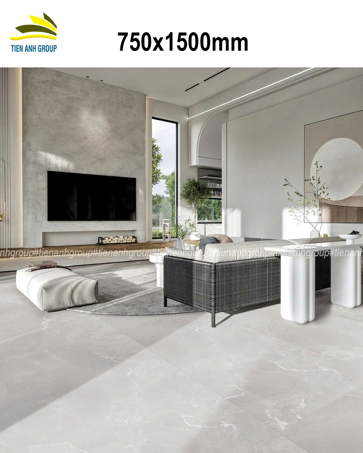 Gạch Vân Đá Marble 750×1500 070