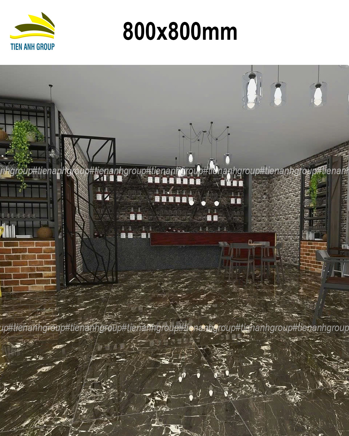 Gạch Vân Đá Marble 80x80 0195