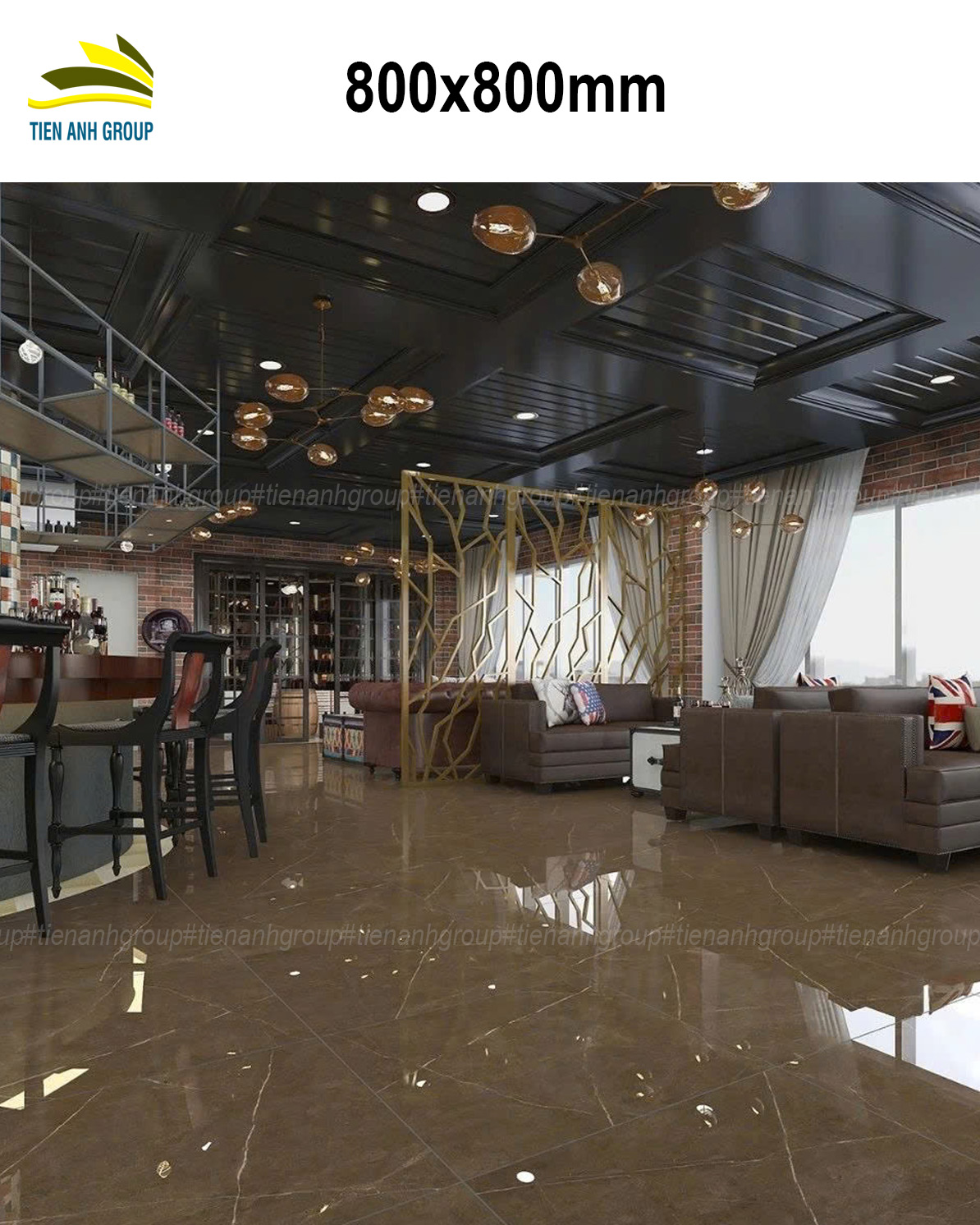 Gạch Vân Đá Marble 80x80 0206