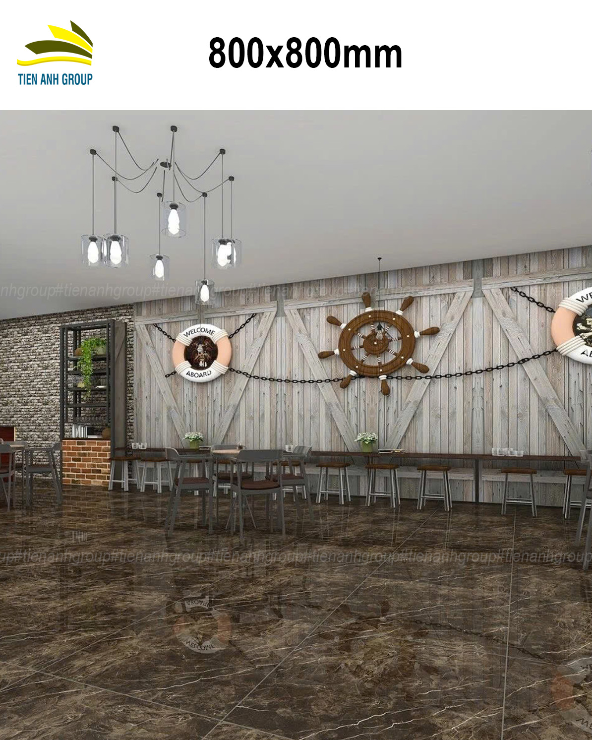 Gạch Vân Đá Marble 80x80 0203