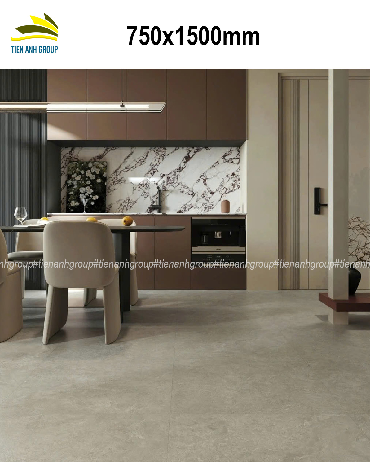 Gạch Vân Đá Marble 750x1500 153